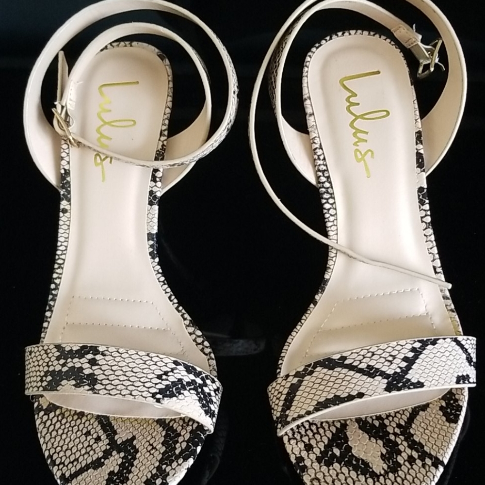 Animal print heels